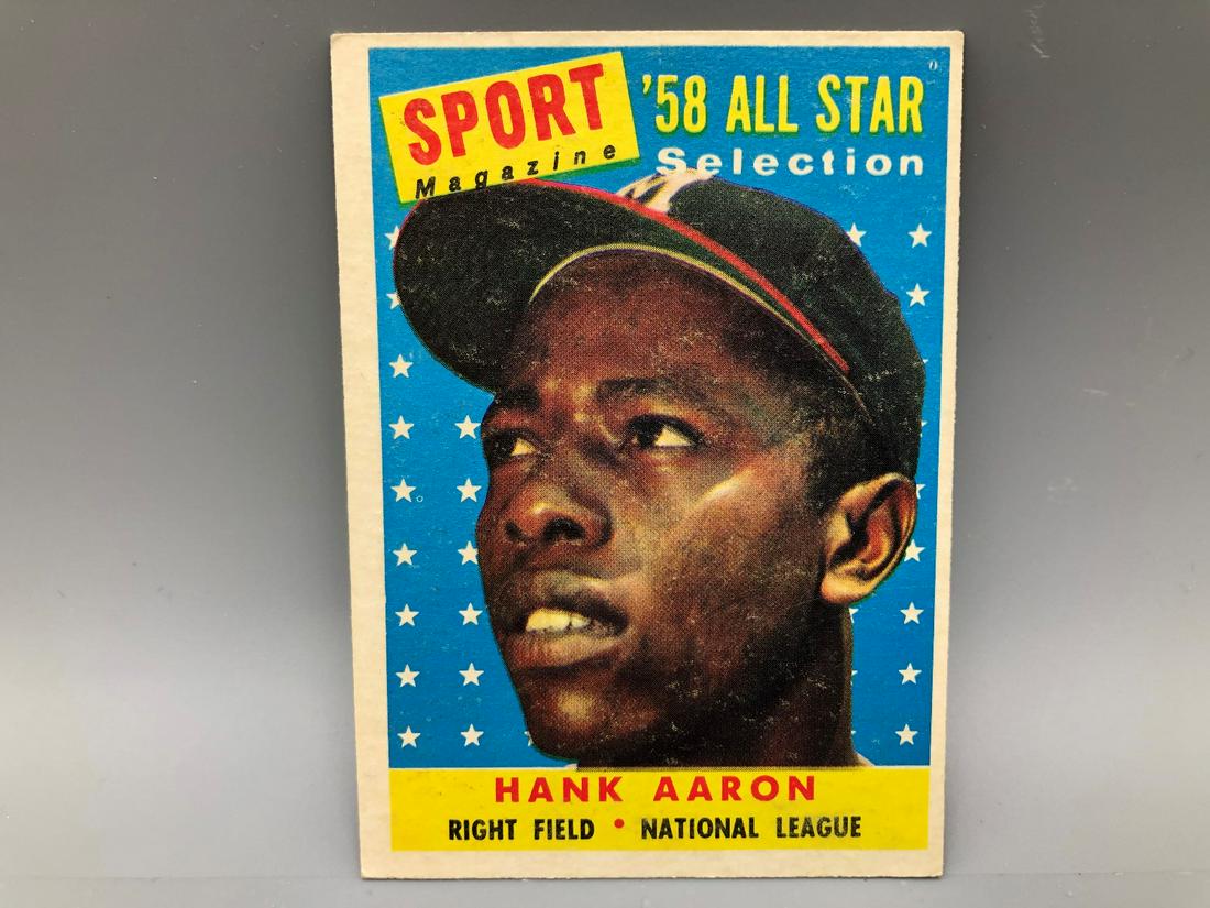 1958 Topps Hank Aaron All Star #488: 1958 Topps Hank Aaron All Star #488