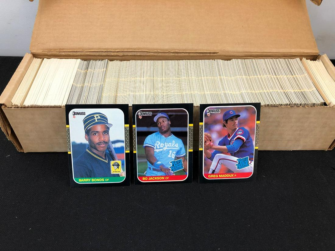 1987 Donruss Baseball Set - Barry Bonds, Bo Jackson, (1 of 3)