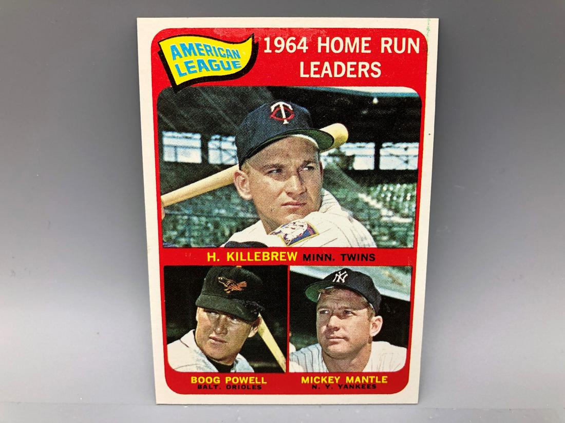 1965 AL HR Leaders #3 - Harmon Killebrew, Mickey Mantle (1 of 2)