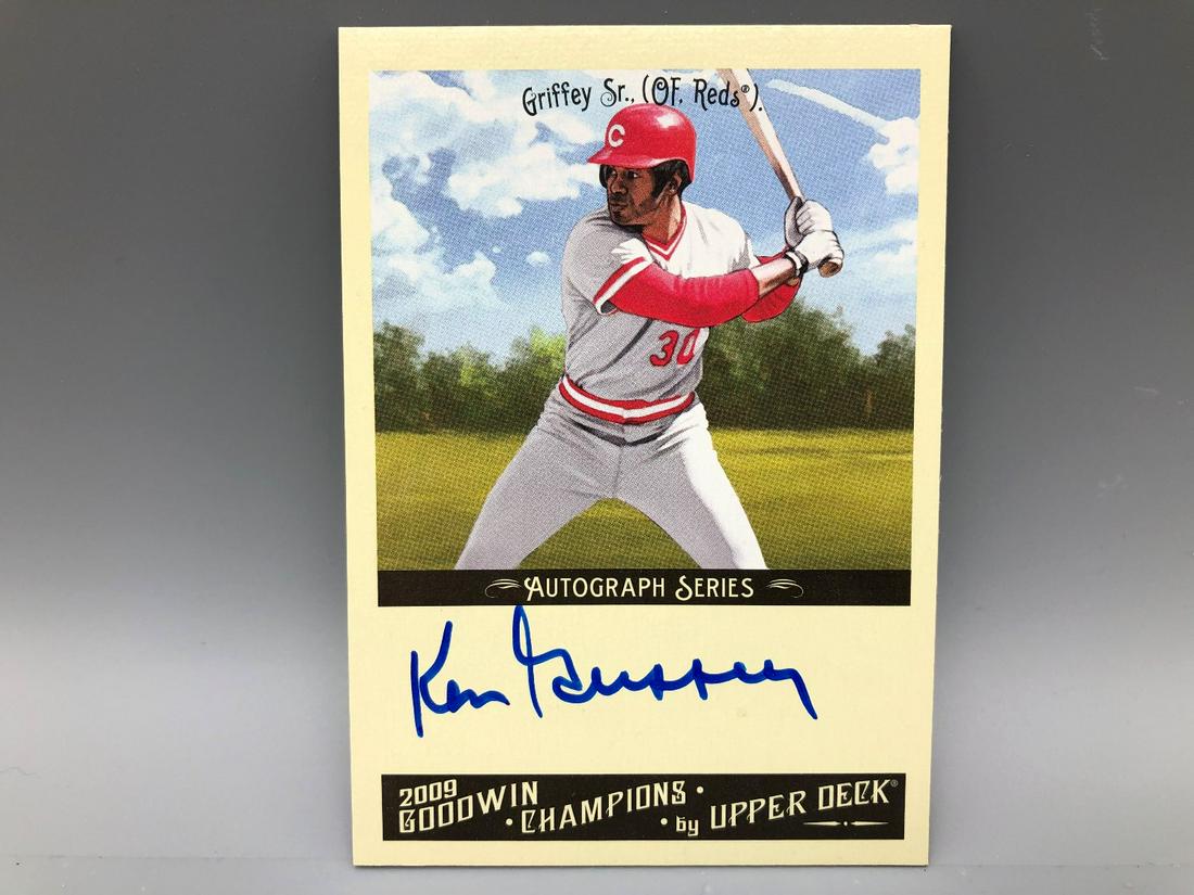 2009 Goodwin Champions Ken Griffey Sr Autographed Card (1 of 2)
