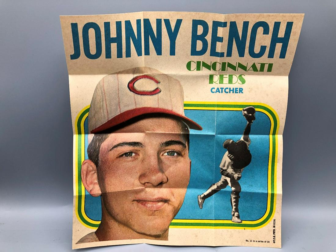 1970 Topps Posters Johnny Bench #11 (1 of 2)