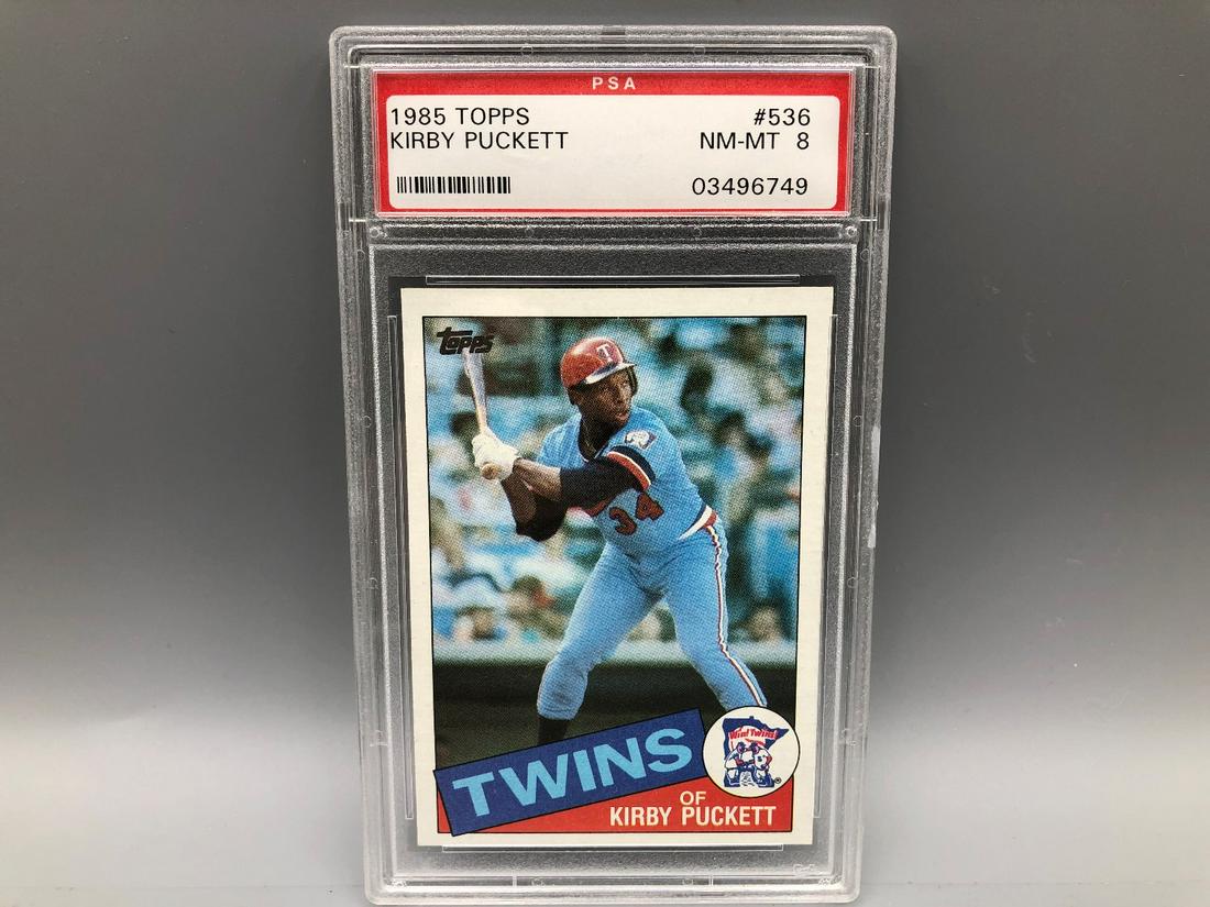 1985 Topps Kirby Puckett #536 RC PSA 8 (1 of 2)
