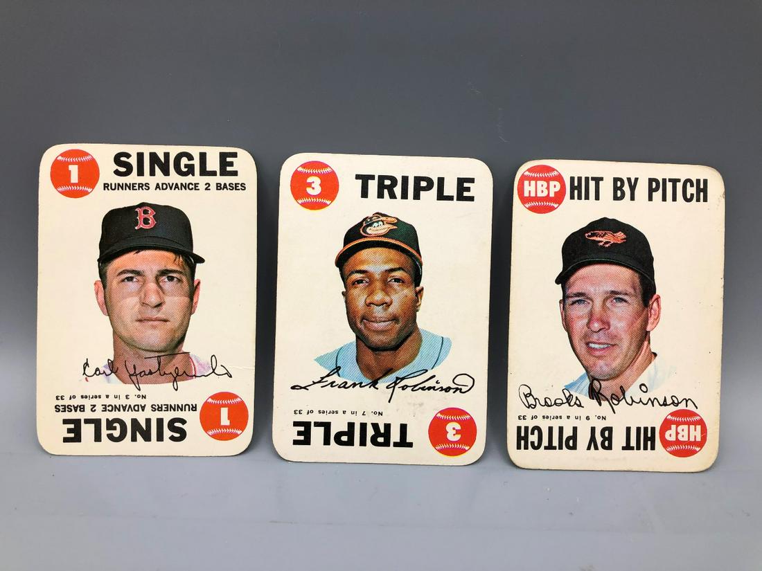 (3) 1969 Topps Baseball Games Cards - Yaz, F. Robinson, (1 of 3)