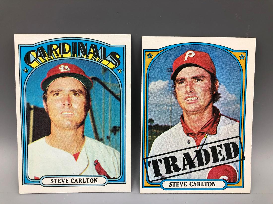 (2) 1972 Topps Steve Carlton Cards Nice 420, 751 Traded (1 of 2)