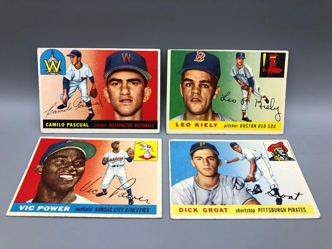 (4) 1955 Topps Baseball Cards 26,30,36,84 (1 of 7)