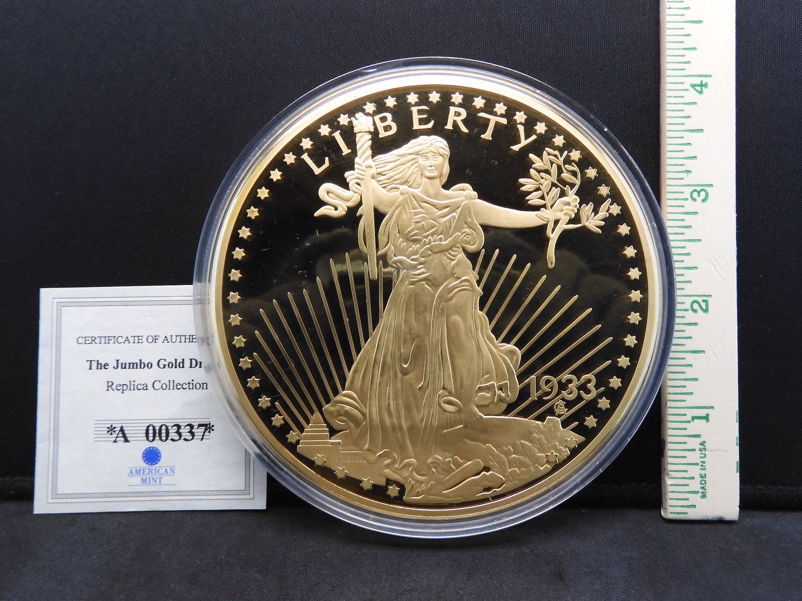 1933 Replica Saint Gaudens Gold Double Eagle With (1 of 5)