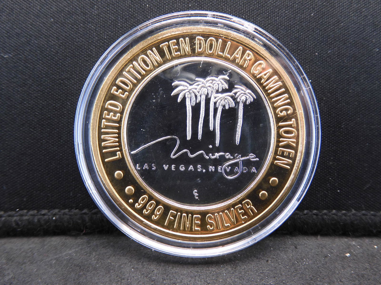 The Mirage Hotel Las Vegas Nevada $10 pure silver (1 of 2)