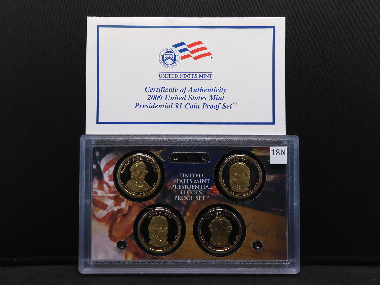 2009 U.S. Mint Presidental $1 Four Coin Proof Set With (1 of 4)