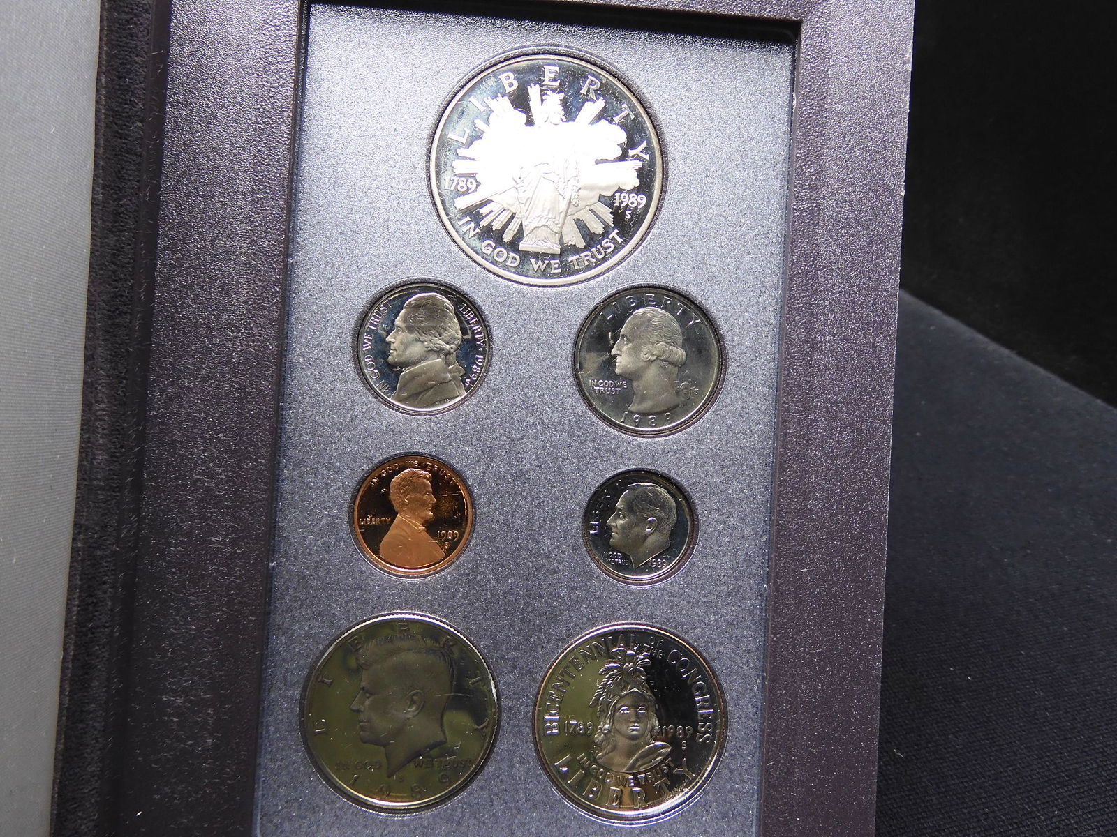 1989-S Prestige Proof Set in original box with COA. (1 of 4)
