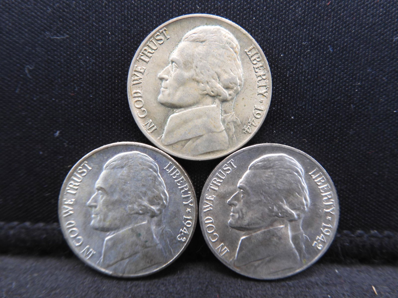 1942 1943 1944 Brilliant Uncirculated Jefferson War (1 of 2)