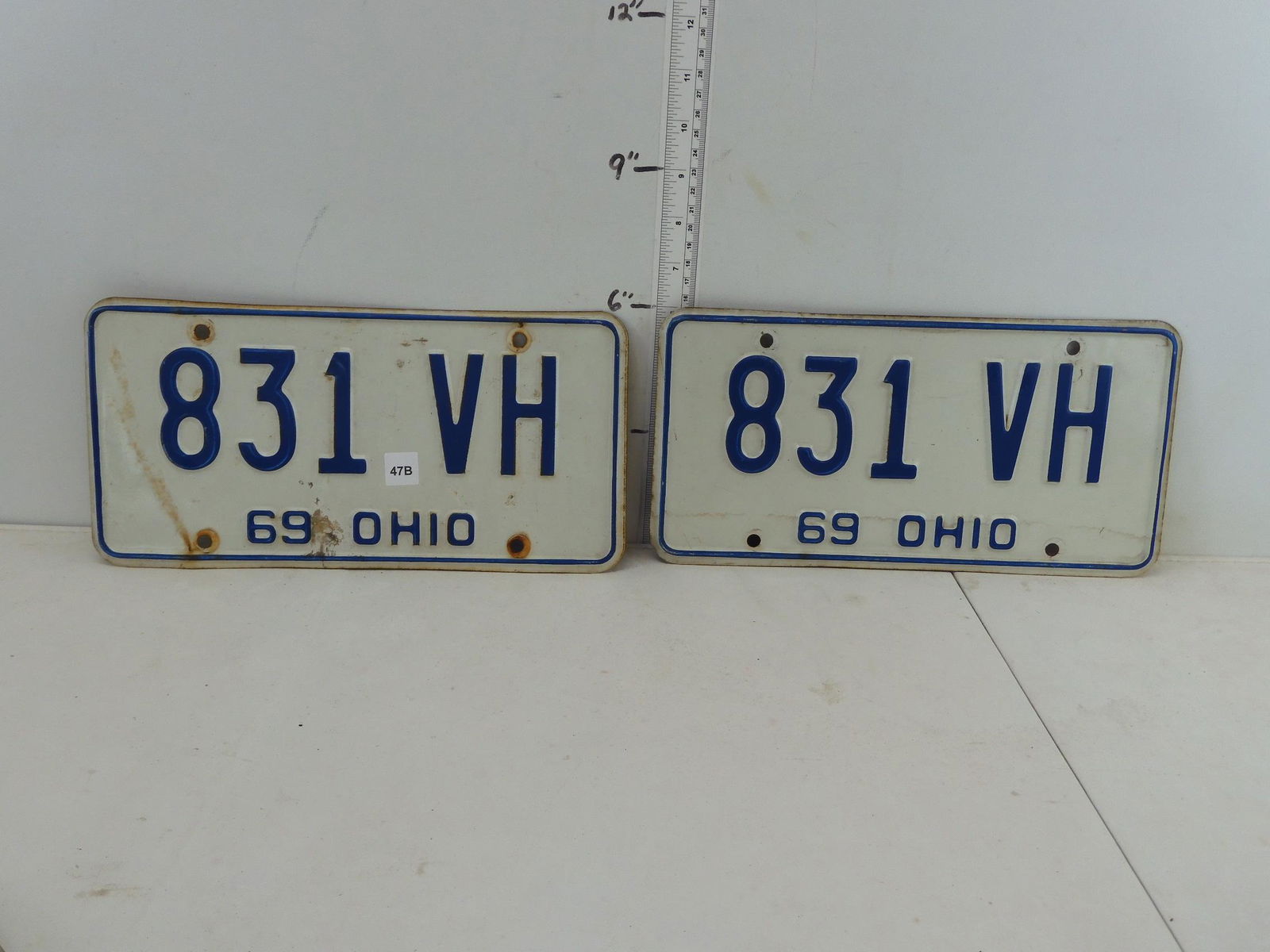 1969 Single Ohio License Plate: 1969 Single Ohio License Plate