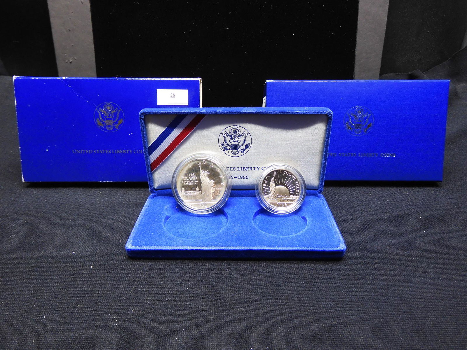 1986  Liberty 2 Coin Proof Set OGP (1 of 3)