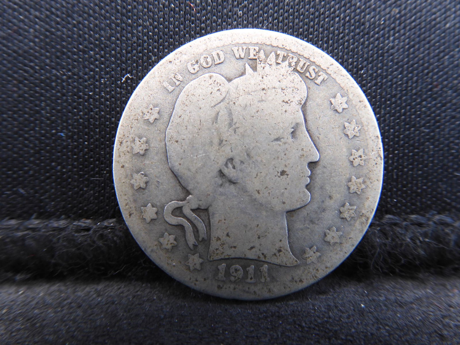 1911 Barber Silver Quarter (1 of 2)