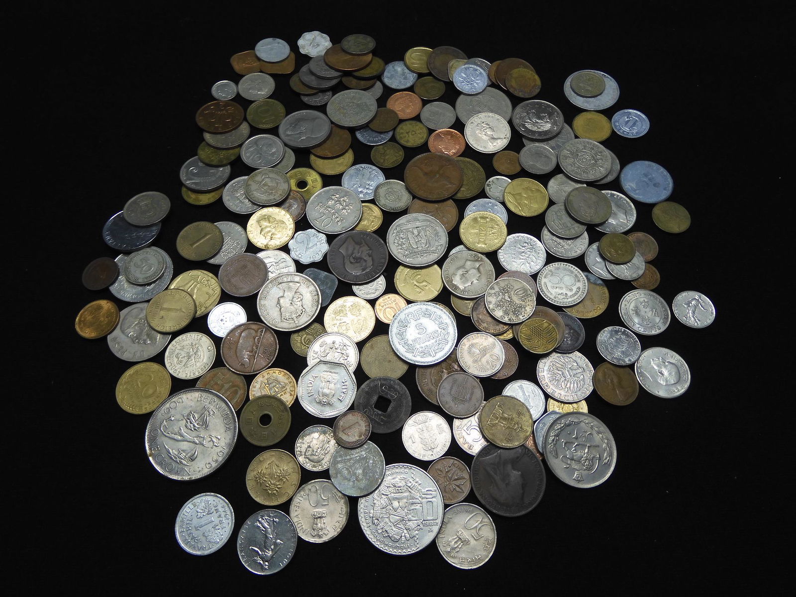 1.77 Lbs. Mixed World Coins - Various Countries (1 of 5)