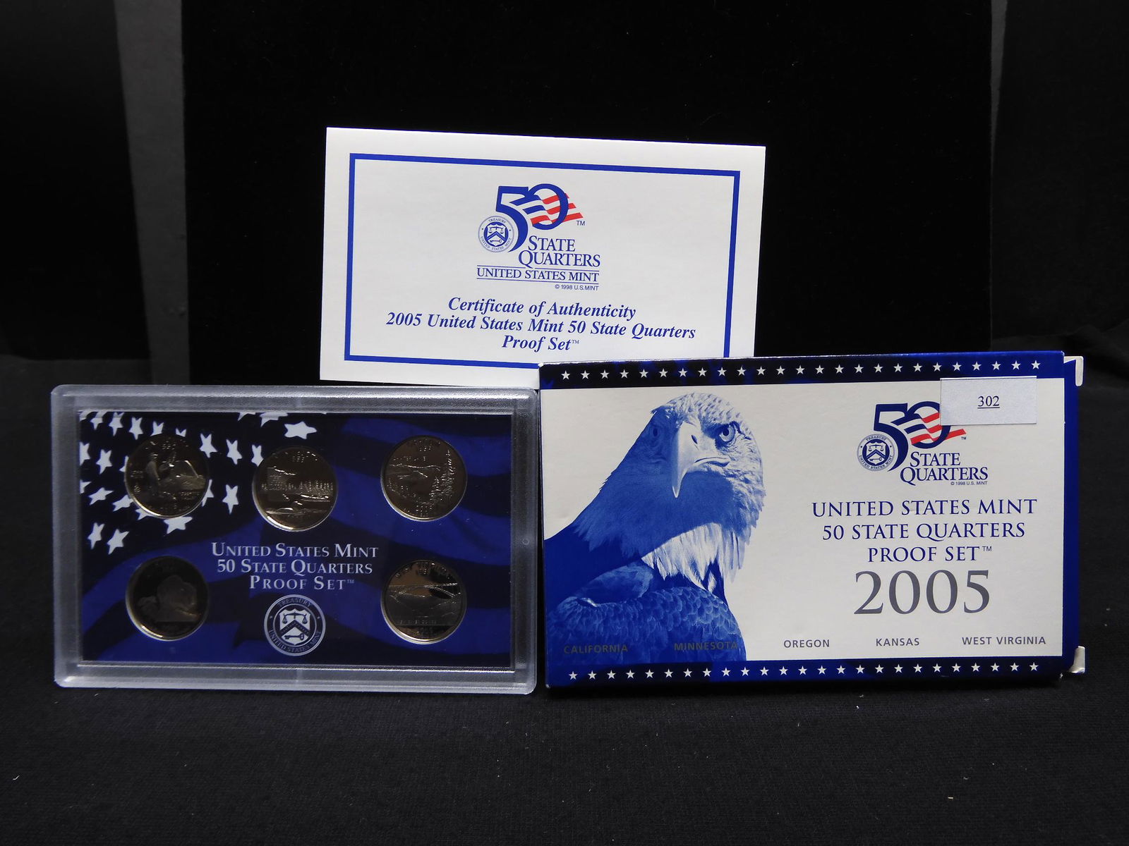 2005 U.S. State Hood Proof Clad Quarter Set OGP (1 of 4)