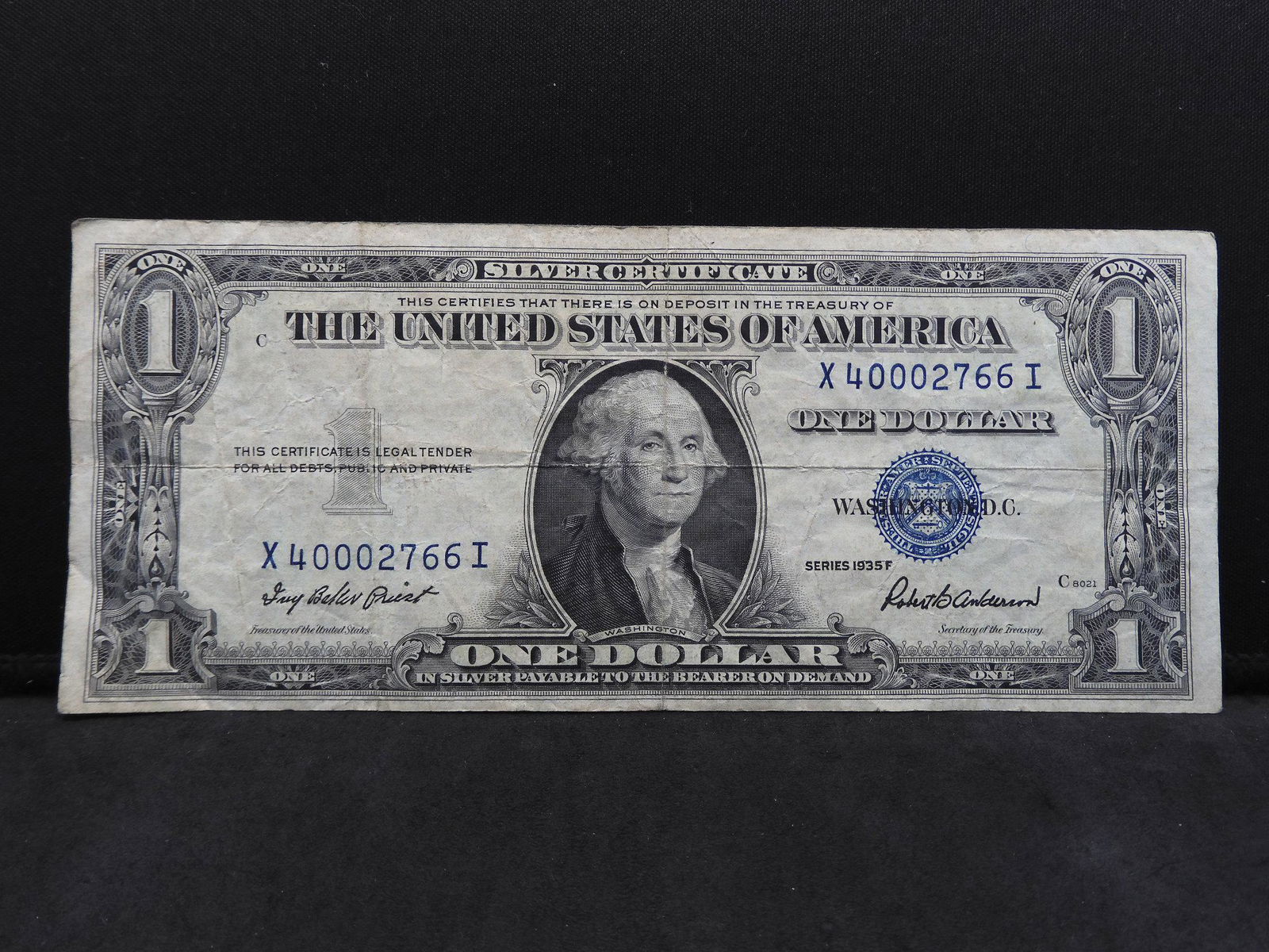 Series 1935 F U.S. $1.00 Silver Certificate (1 of 3)