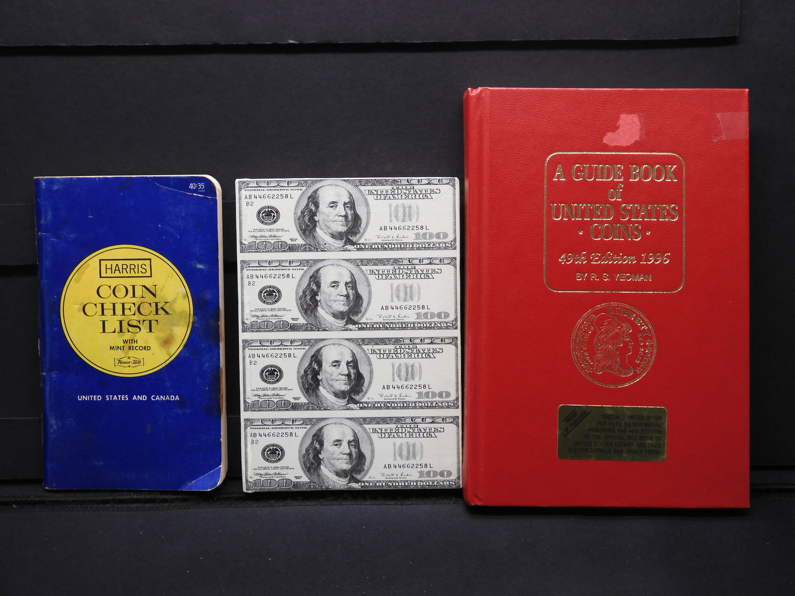 1996 Red Book, Harris Coin Check list, and a Small note (1 of 11)