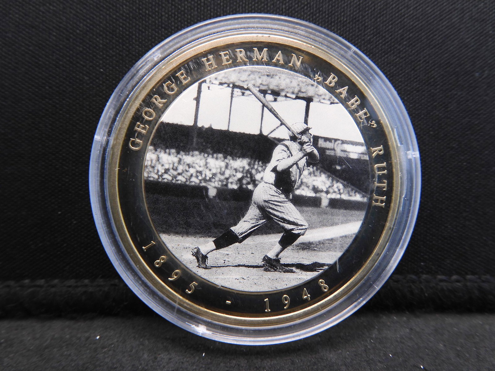 Babe Ruth Sports Heritage Medal. The famous home run.: Babe Ruth Sports Heritage Medal. The famous home run. 40 MM.