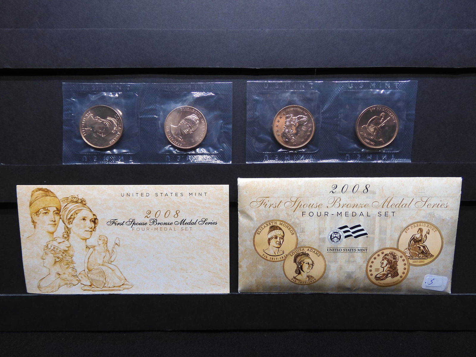 2008 First Spouse Bronze Medal Series:  5th President (1 of 6)