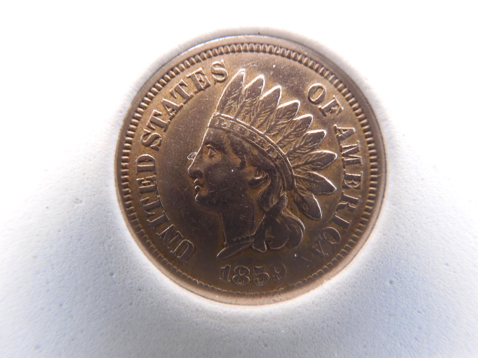 1859 Indianhead, Full Liberty, MS60 Details (1 of 4)