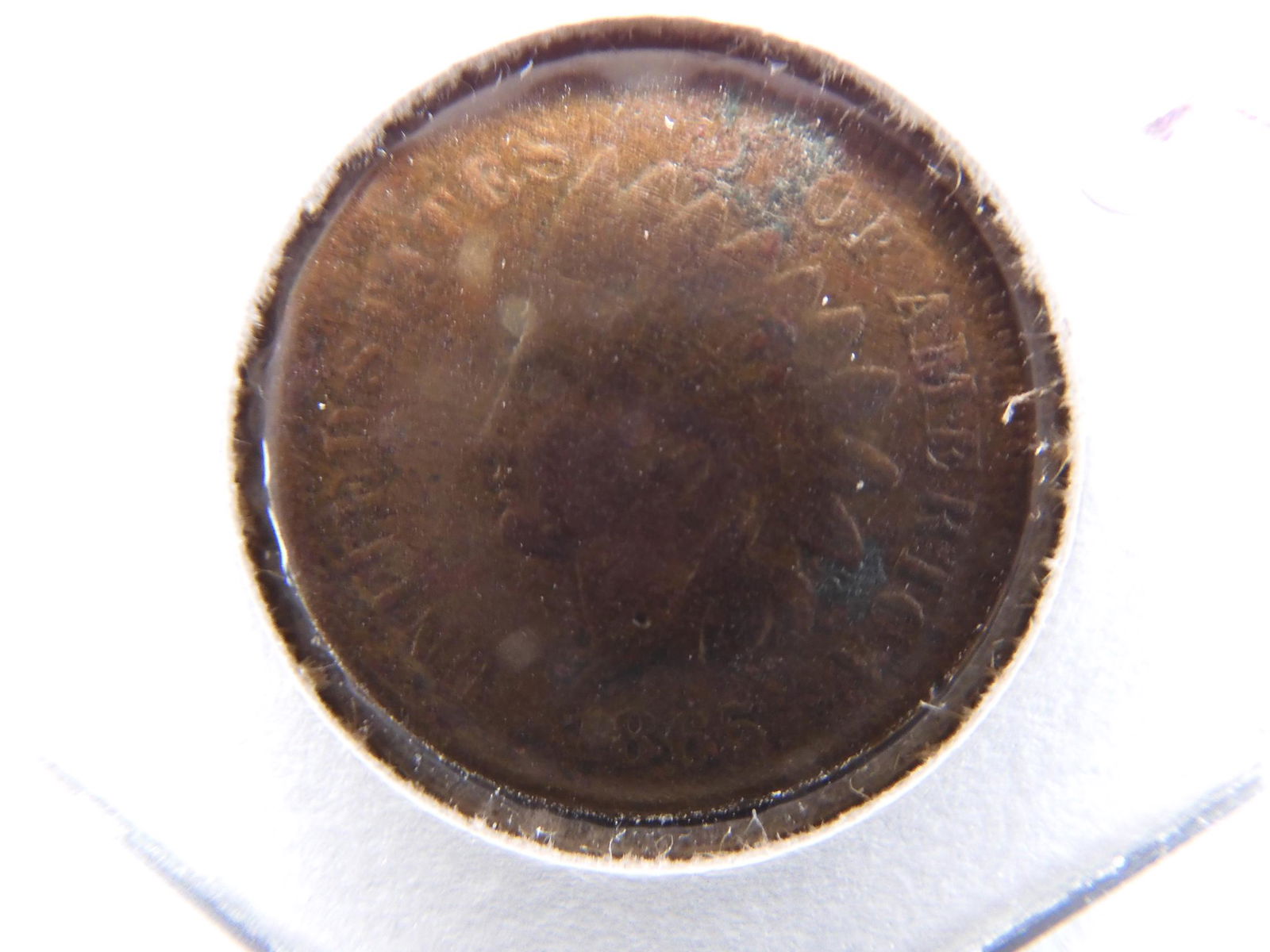 1865 Indian Cent.  XF detail, light corrosion. (1 of 2)