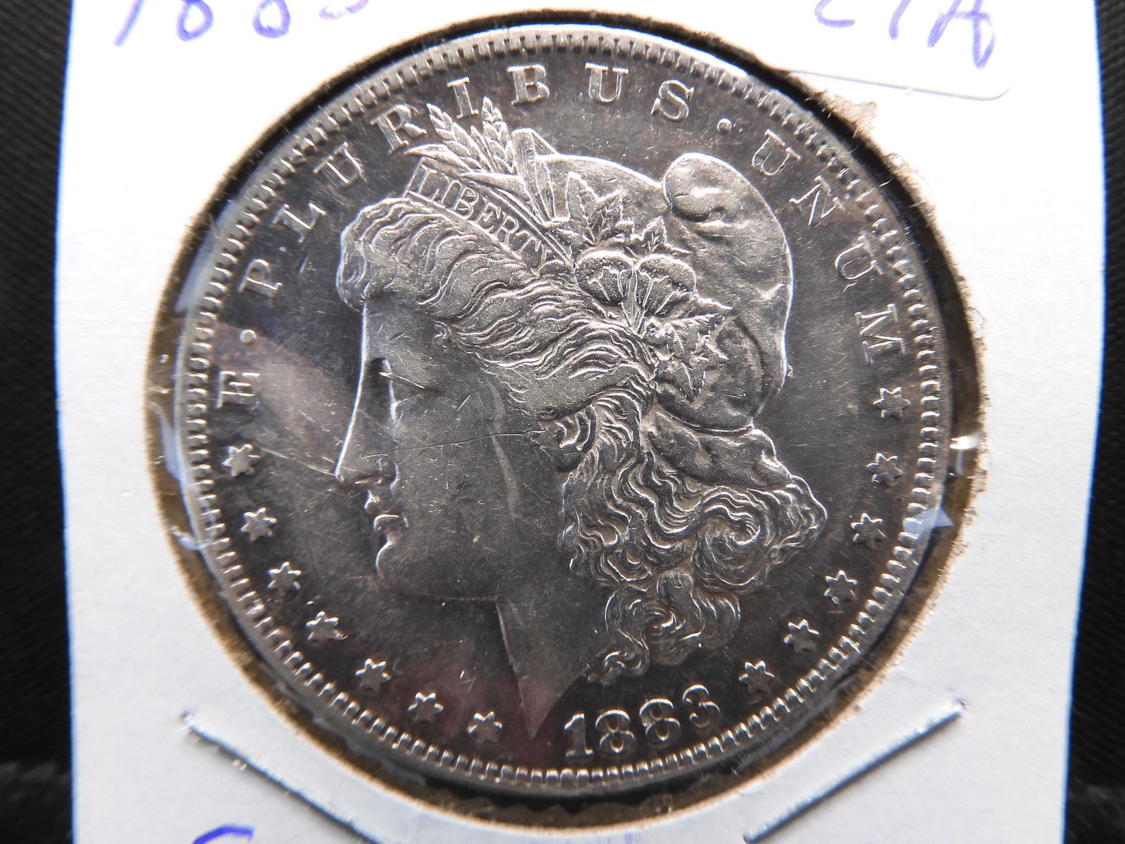 1883-S Morgan Dollar.  Scarce High Grade. (1 of 3)