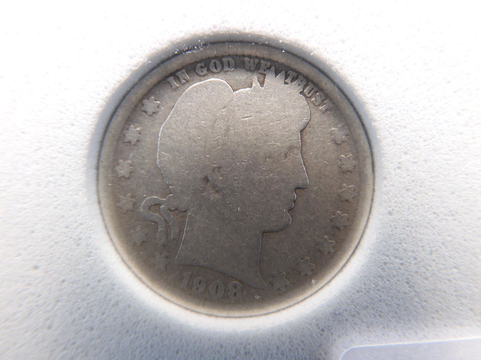 1908-D Barber Quarter, 90% Silver (1 of 4)