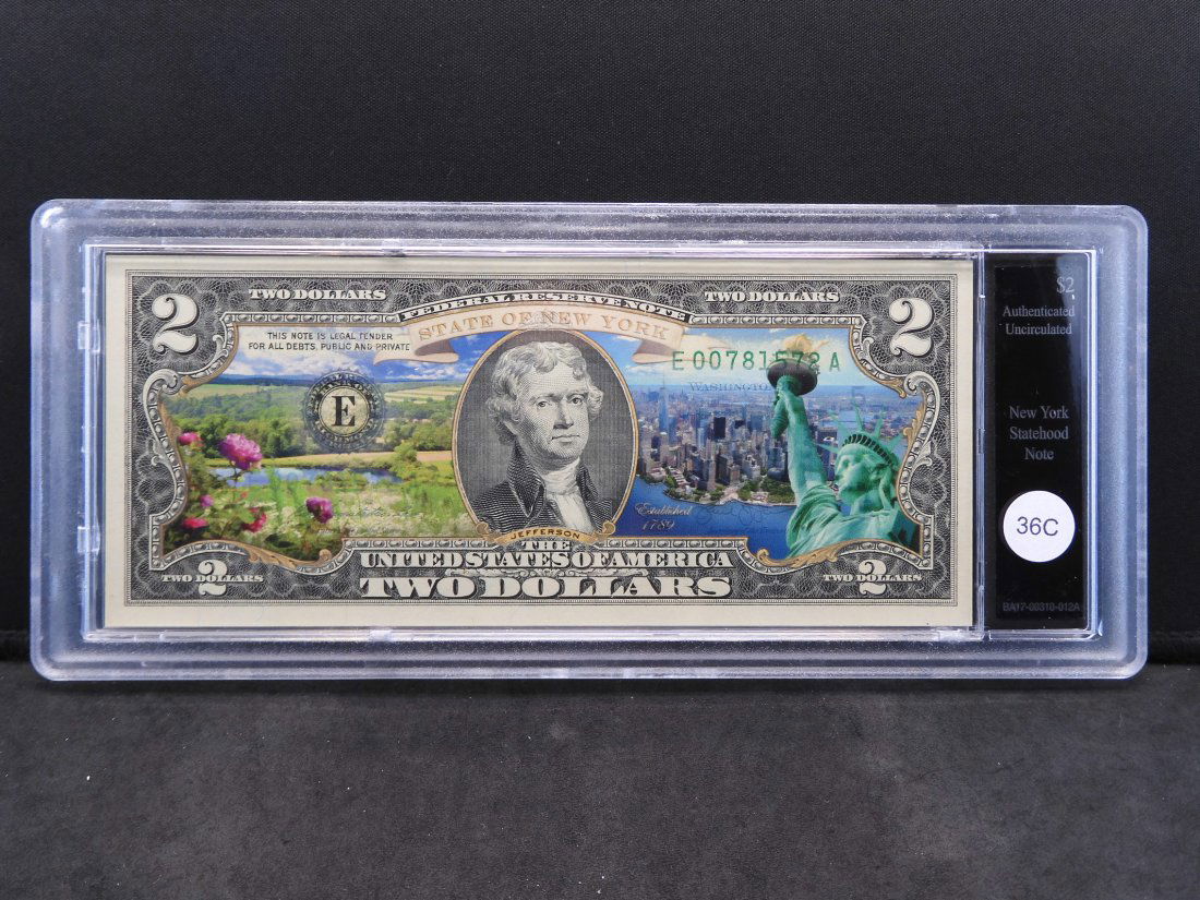 US Statehood $2 Federal Reserve Notes By Bradford (1 of 5)