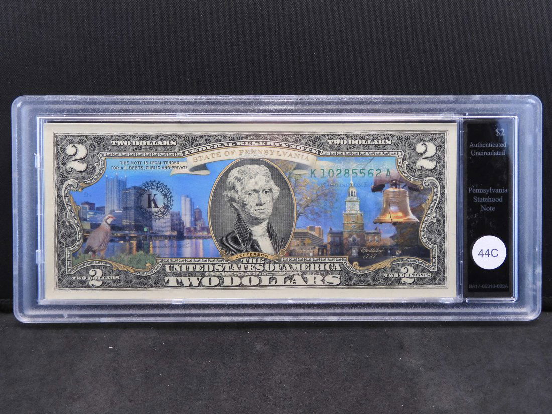 US Statehood $2 Federal Reserve Notes By Bradford (1 of 5)