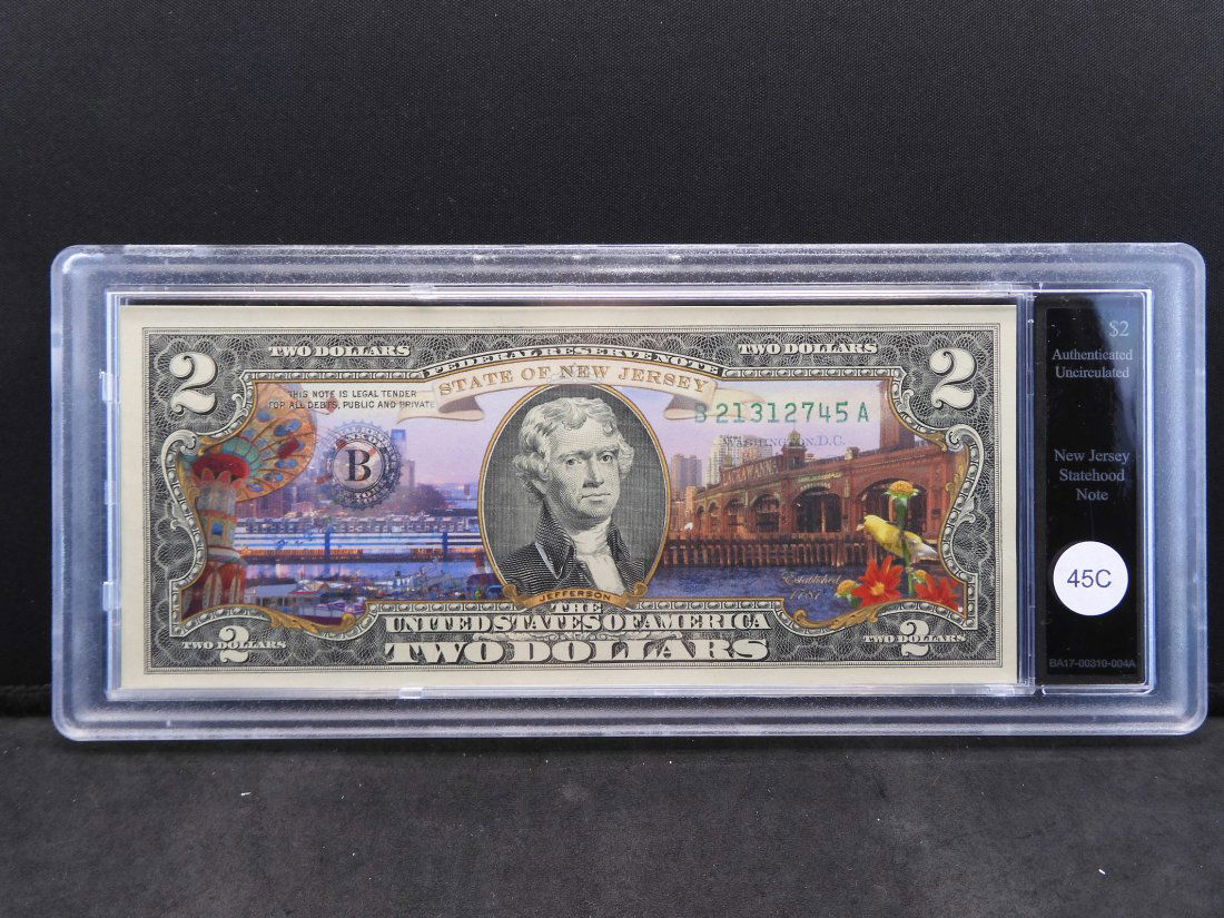 US Statehood $2 Federal Reserve Notes By Bradford (1 of 5)