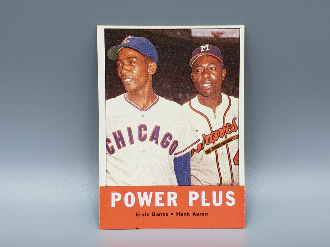 1963 Topps Power Plus Hank Aaron/Ernie Banks #242 HOF (1 of 2)
