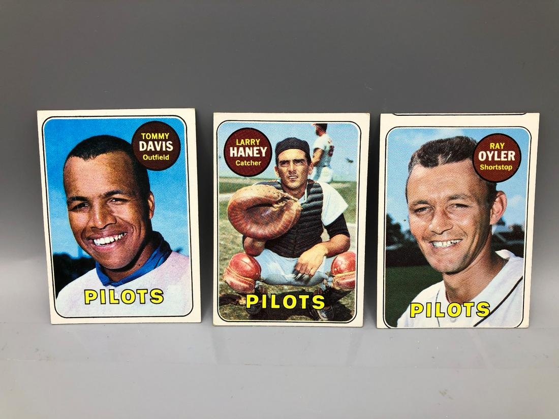 1969 Topps Seattle Pilots Lot of 3 (1 of 2)