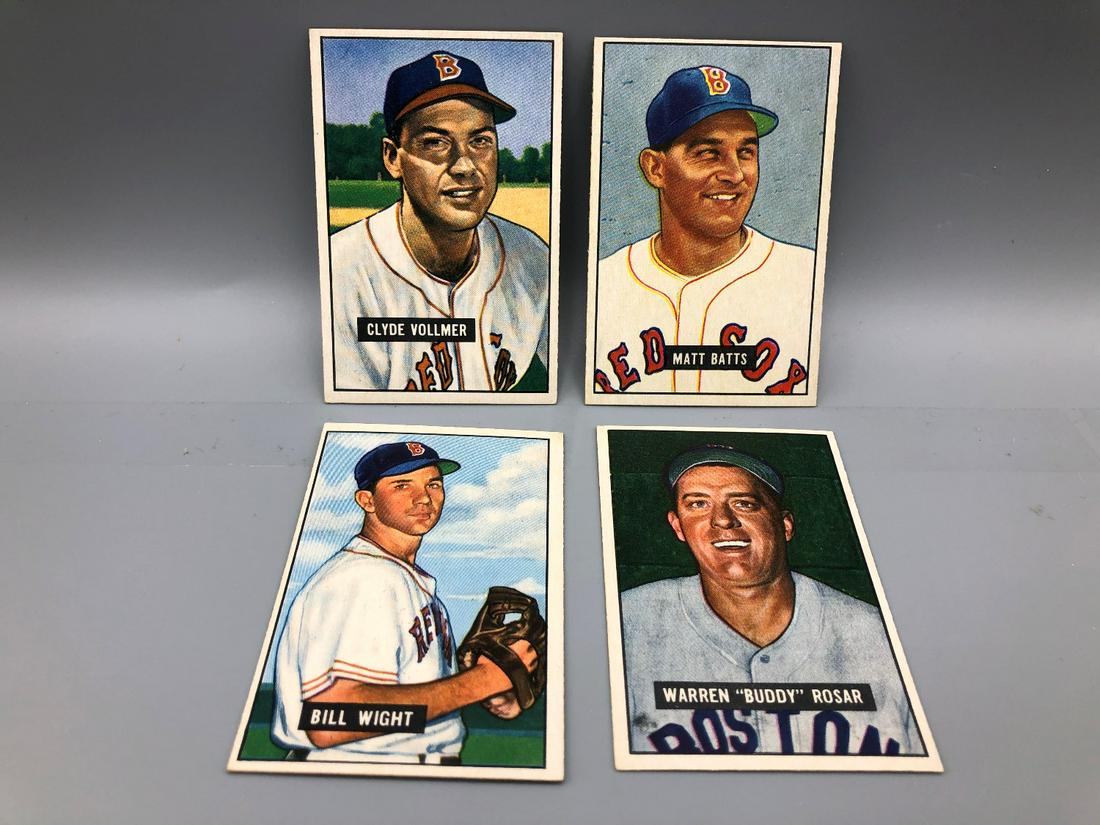 1951 Bowman Baseball Lot of 4 - Varying Conditions - (1 of 2)