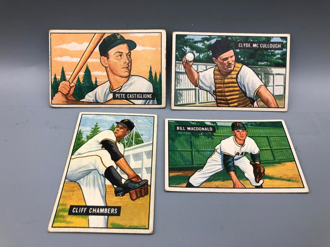 1951 Bowman Baseball Lot of 4 - Varying Conditions - (1 of 6)