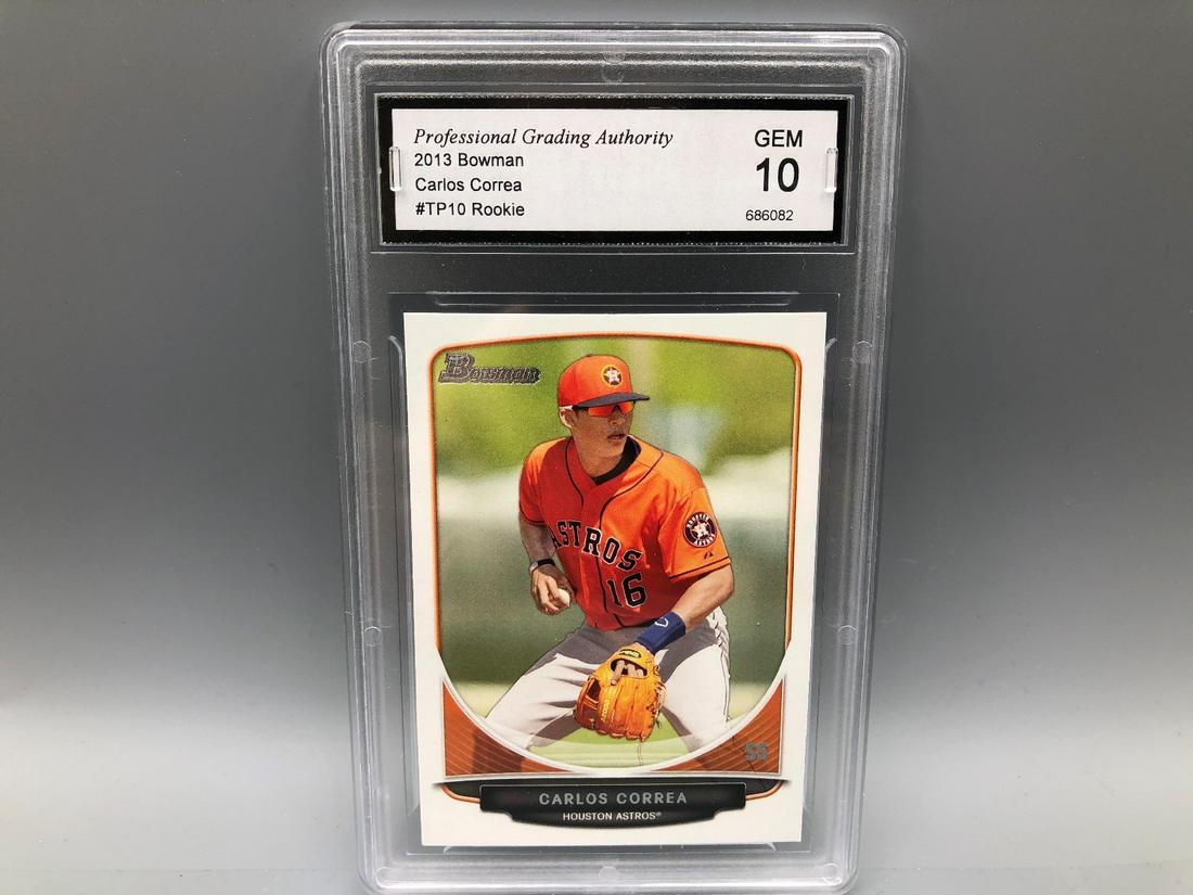 2013 Bowman Carlos Correa #TP10 RC PGA 10 (1 of 2)