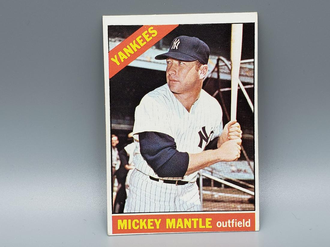 1966 Topps Mickey Mantle #50 HOF (1 of 2)