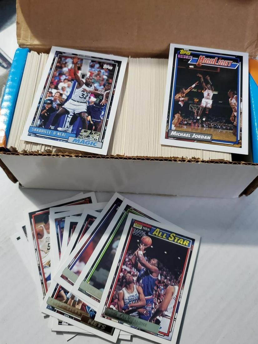1992-93 Topps Basketball Set w/ Shaq Rookie + Gold (1 of 2)