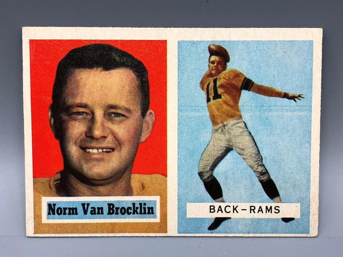 1957 Topps Norm Van Brocklin #22 (1 of 2)