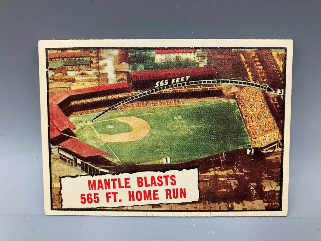 1961 Topps Mickey Mantle Baseball Thrills #406 (1 of 4)