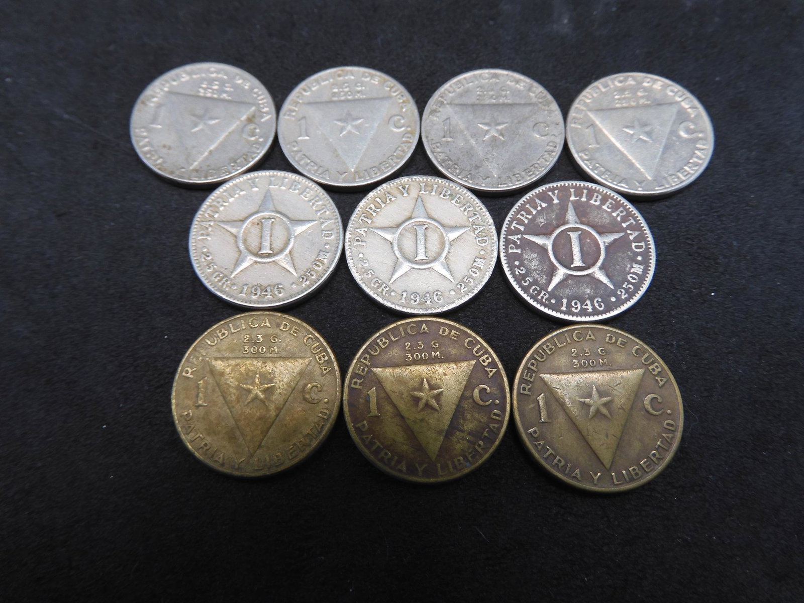 (10) pc Group of Cuban Coins: (10) pc Group of Cuban Coins