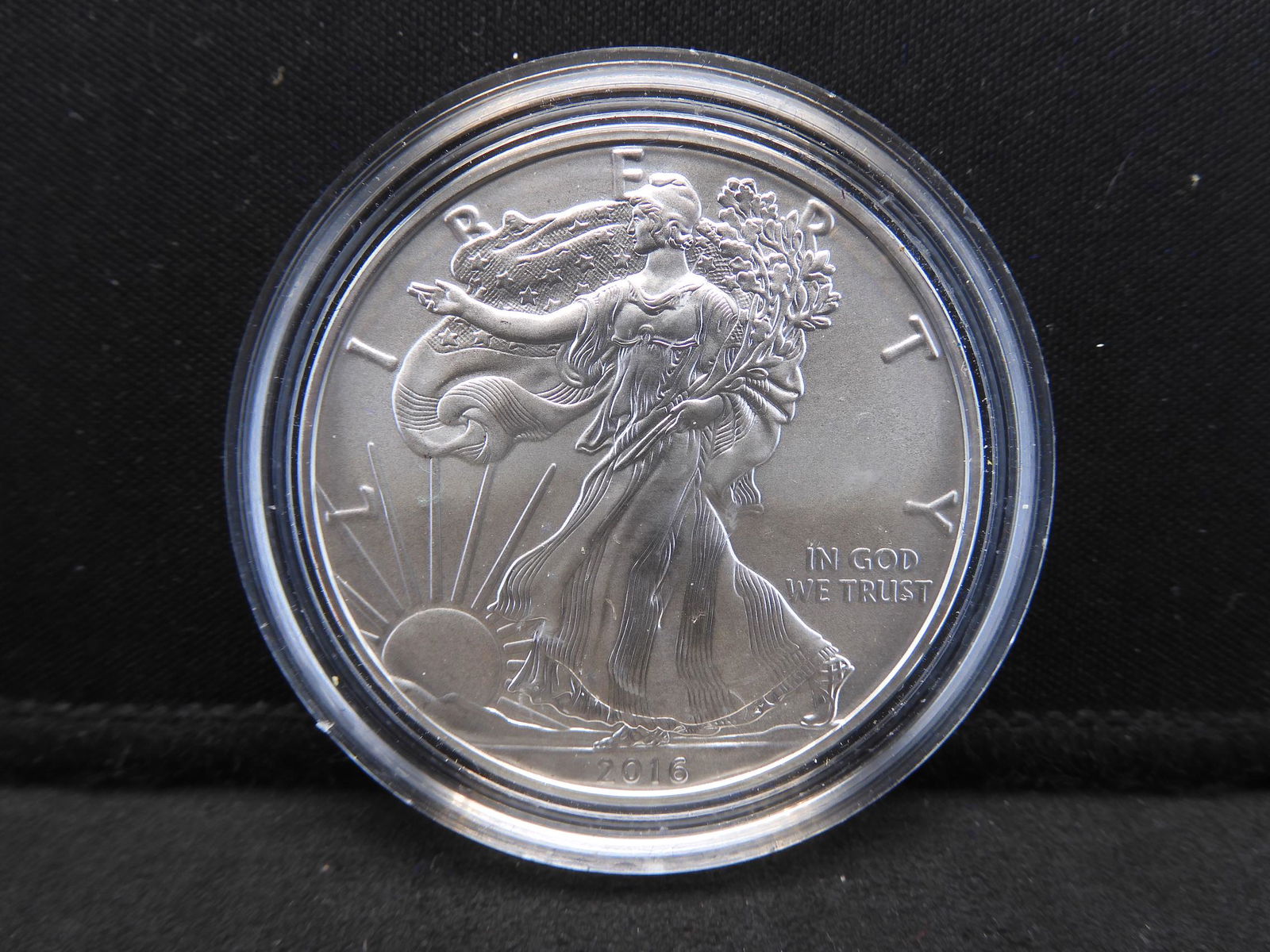 2016-W Burnished Silver American Eagle in OGP (1 of 4)
