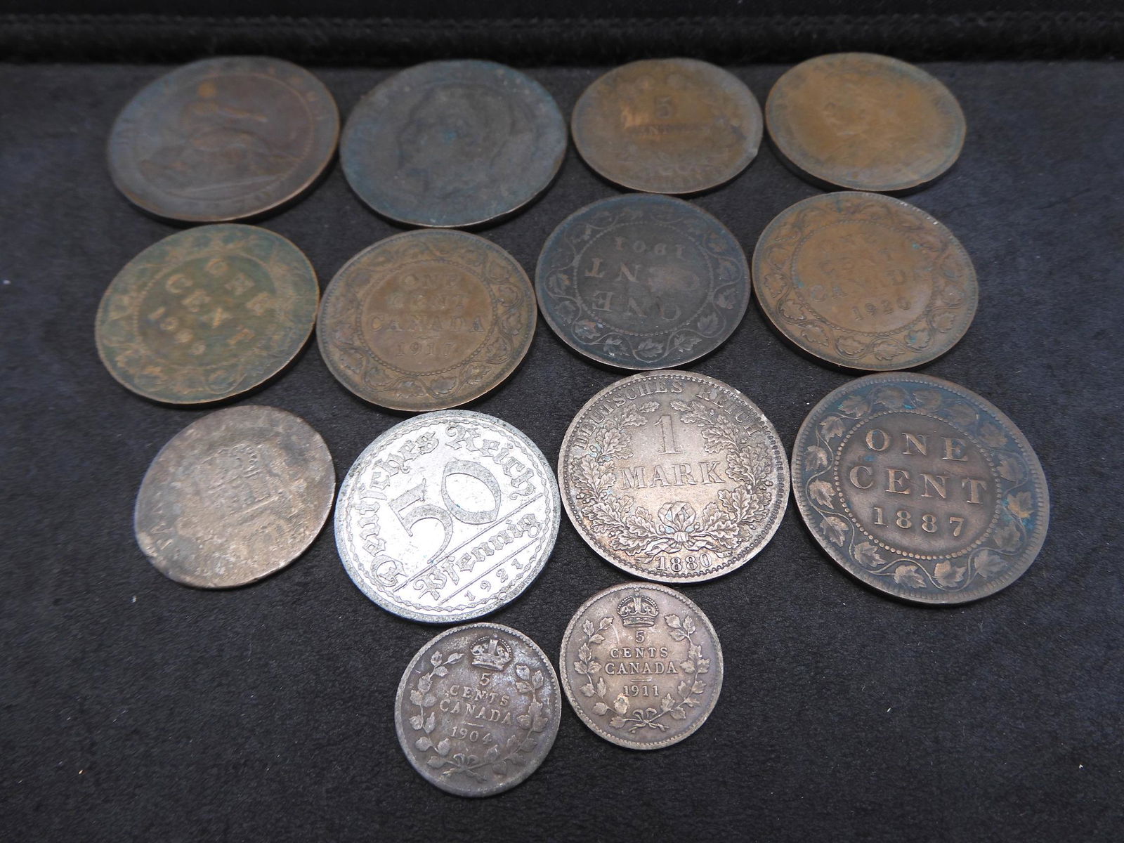 Vintage World Coin Lot Includes Canadian Silver British (1 of 3)