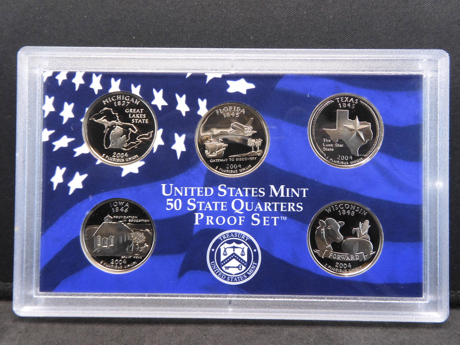 2004 5pc Statehood Quarter Proof Set (1 of 4)
