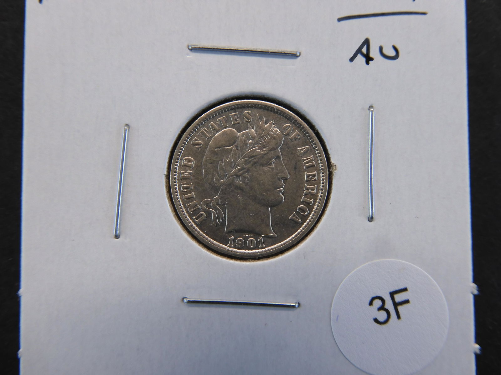 1901 Barber 10c.  AU. (1 of 3)