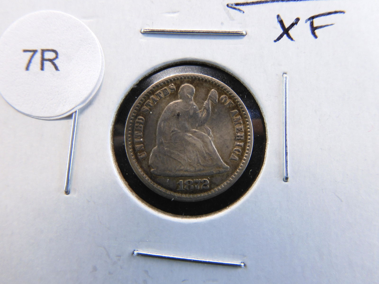 1872 Seated Liberty Half Dime (1 of 4)