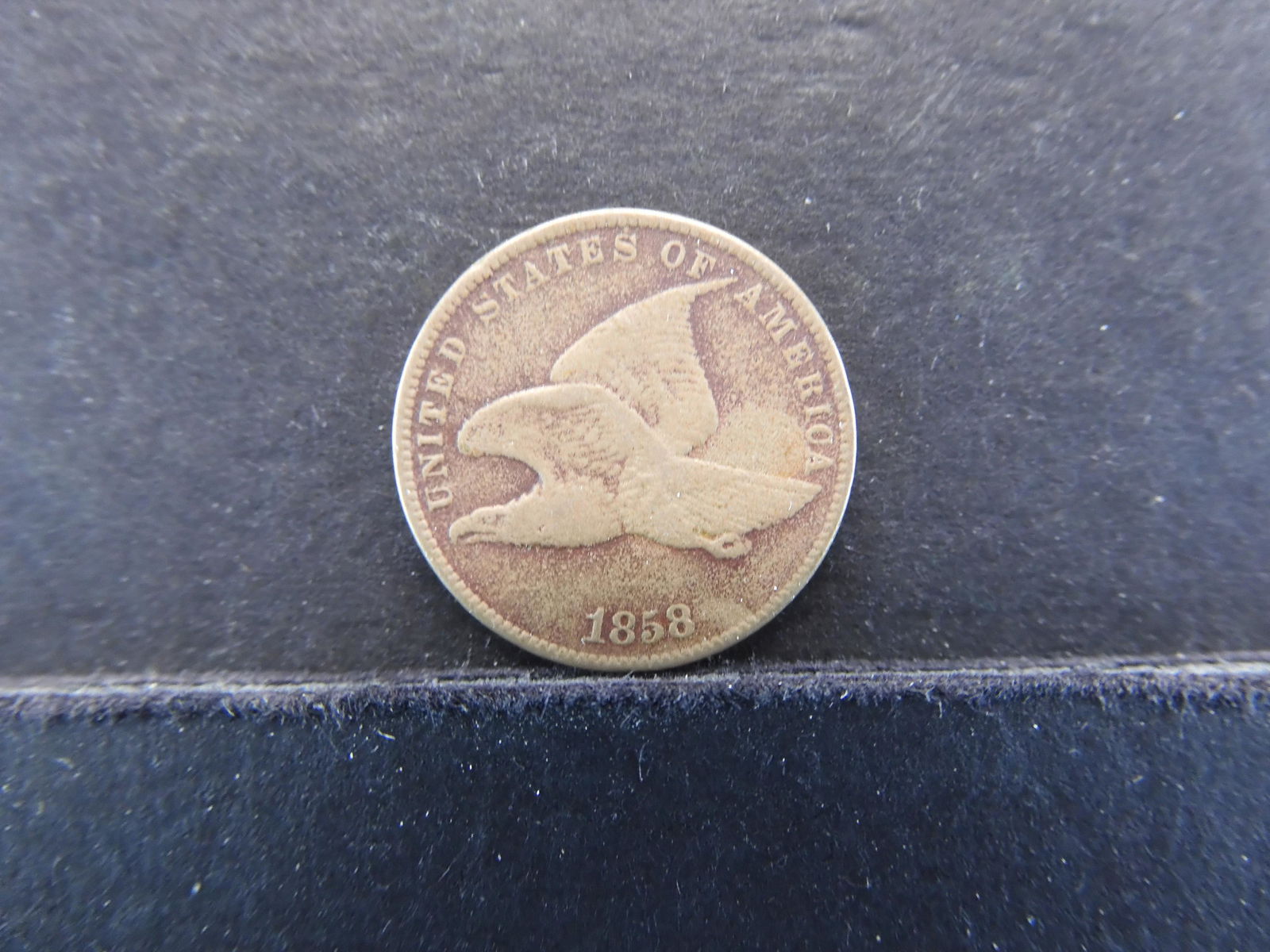 1858 Flying Eagle 1c.  Fine. (1 of 3)