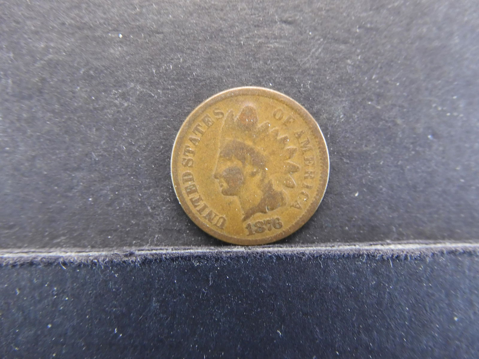 1876 Indian 1c.  VG Details. (1 of 3)