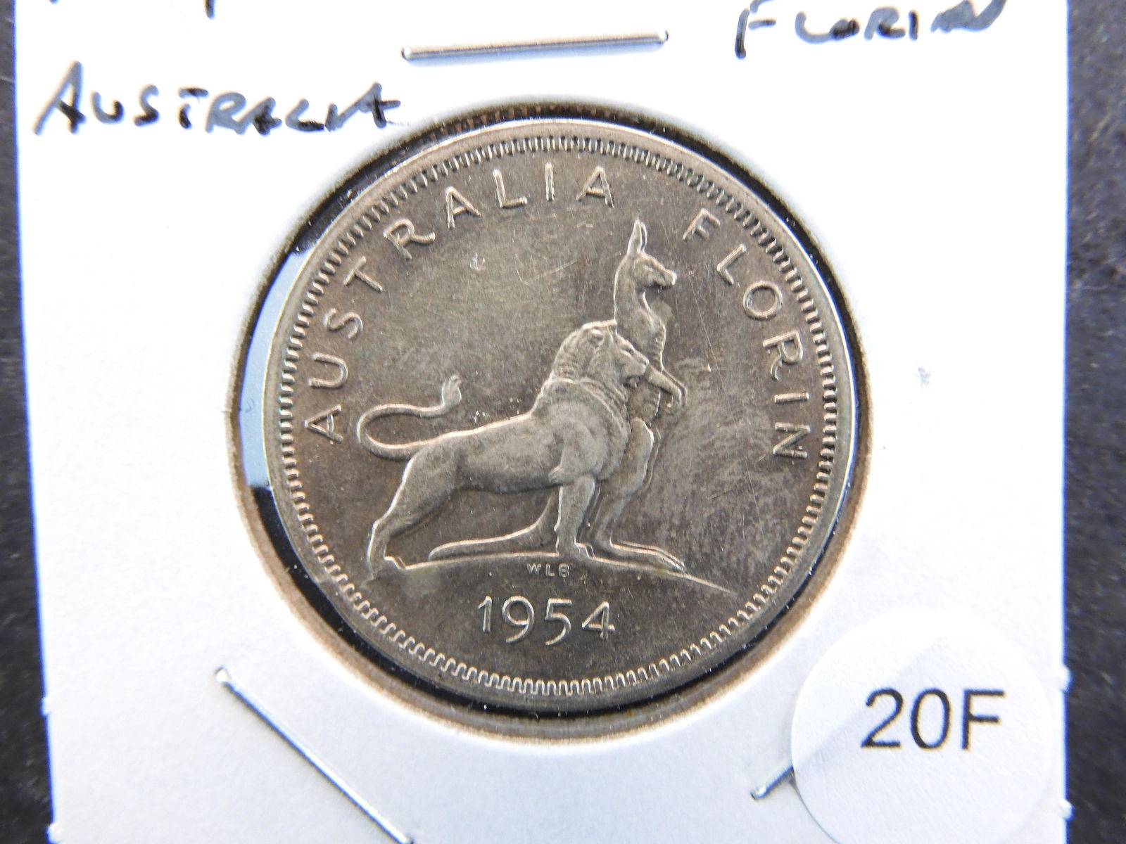 1954 Australia Silver Florin. (1 of 3)