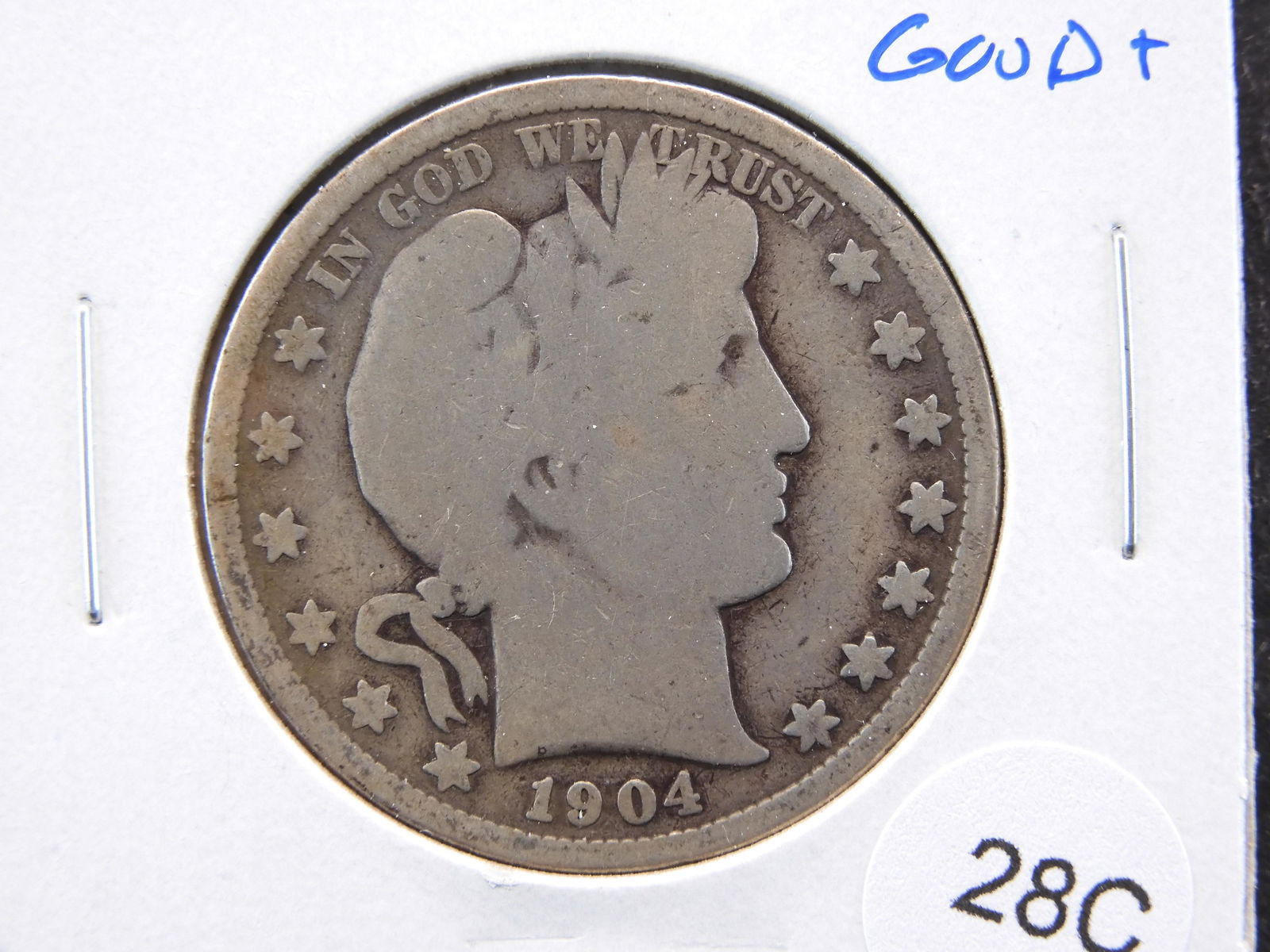 1904 Barber 50c.  Good+. (1 of 3)