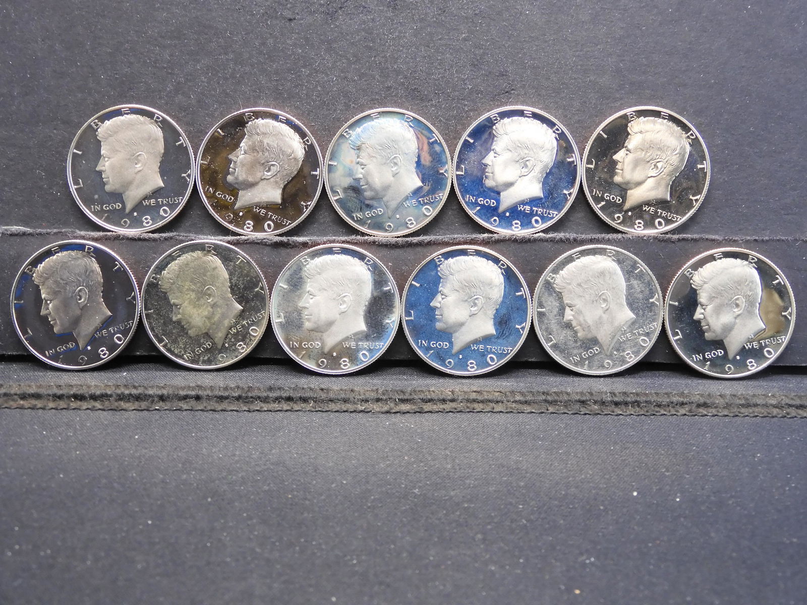 11 - 1980-S Gem Proof Kennedy Half Dollars (1 of 5)